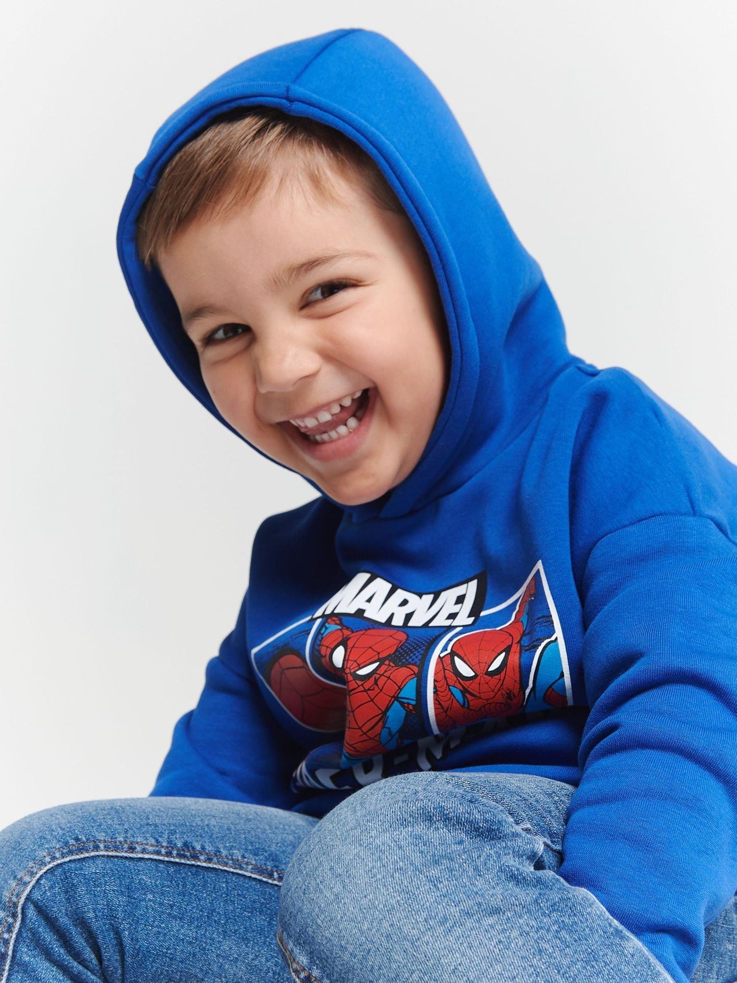Dsiney Kidz - Brand Threads Blue Spiderman Hoodie image 4
