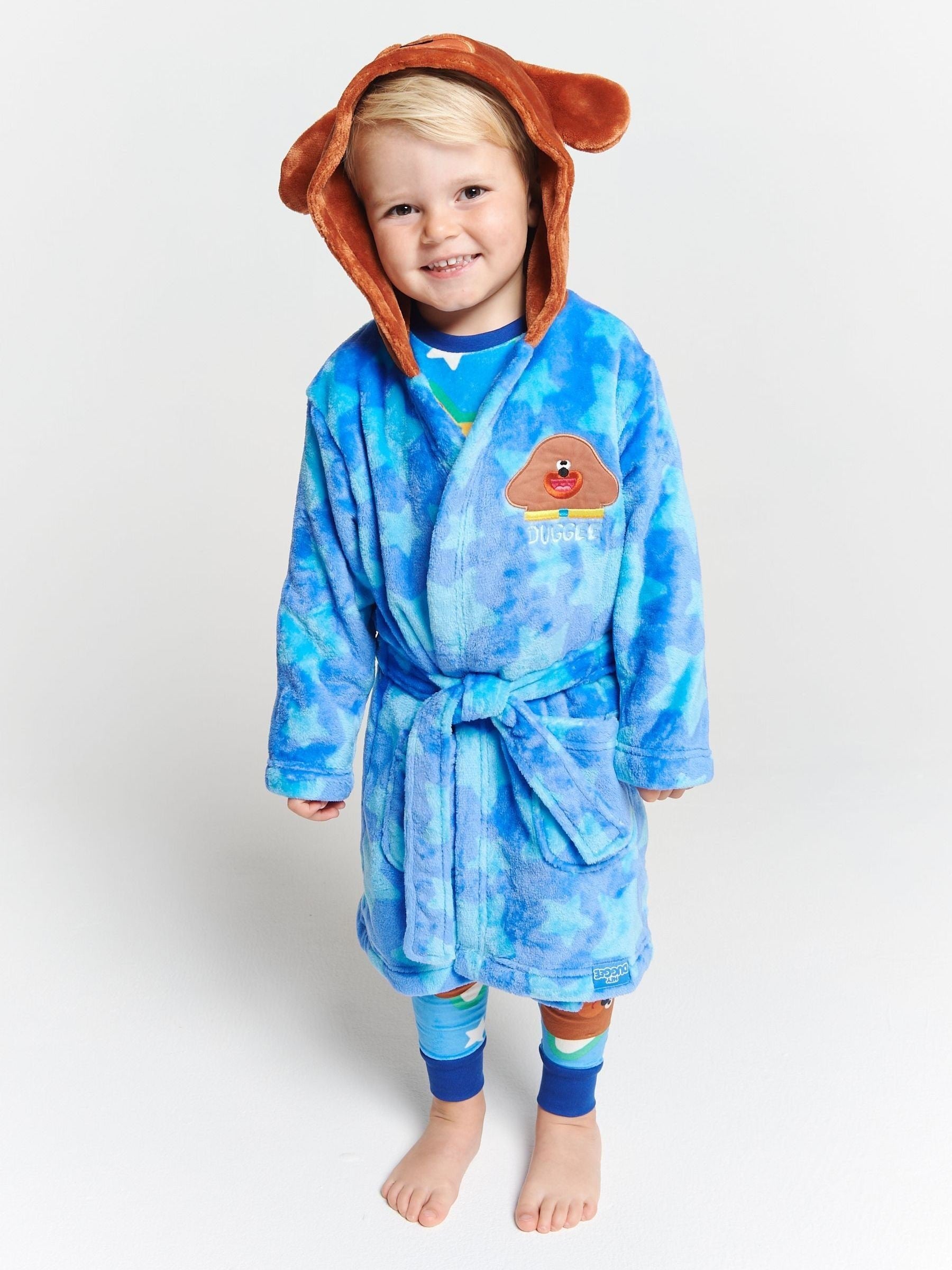 Brand Threads Blue Unisex Hey Duggee Dressing Gown image 1