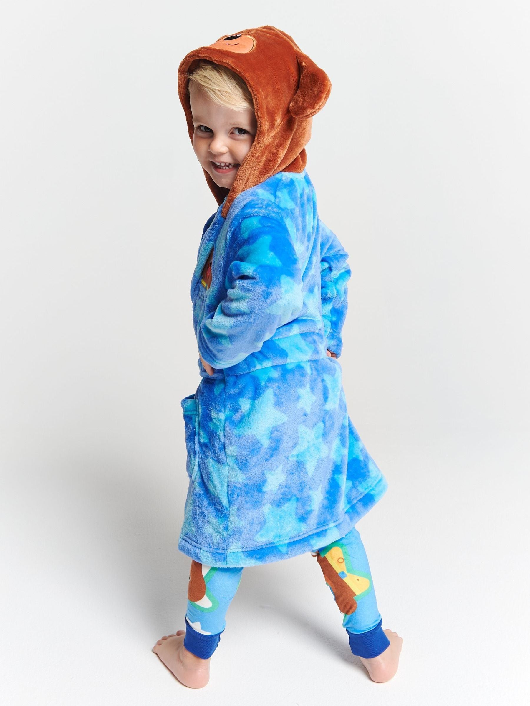Brand Threads Blue Unisex Hey Duggee Dressing Gown image 2