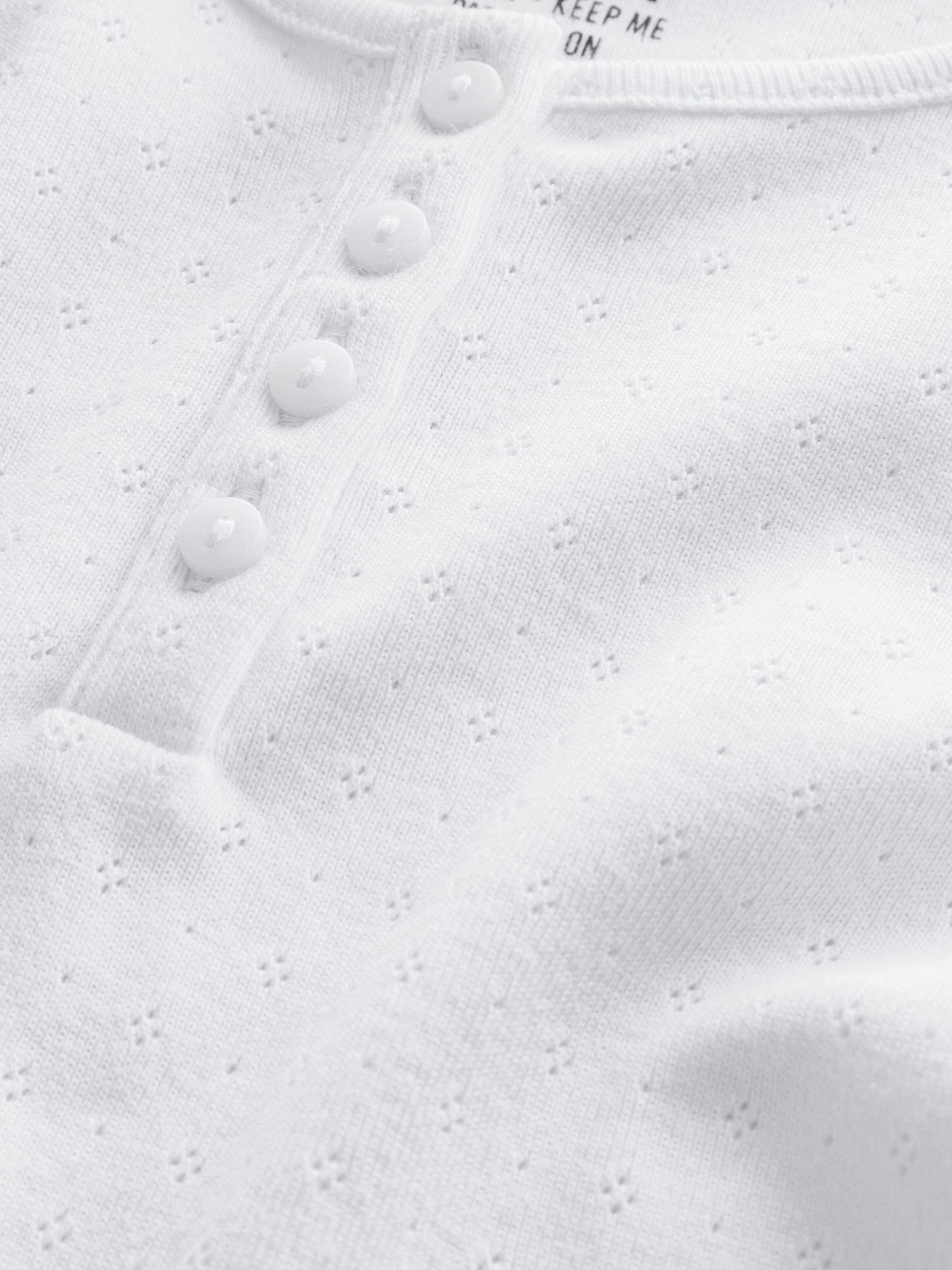 Dsiney Kidz - Navy/White Pointelle Button Front Tops 2 Pack (3-16yrs) image 5