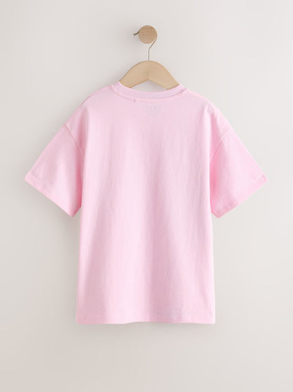 Dsiney Kidz - Pink Graffiti Oversized Graphic Print T-Shirt (3-16yrs) image 6
