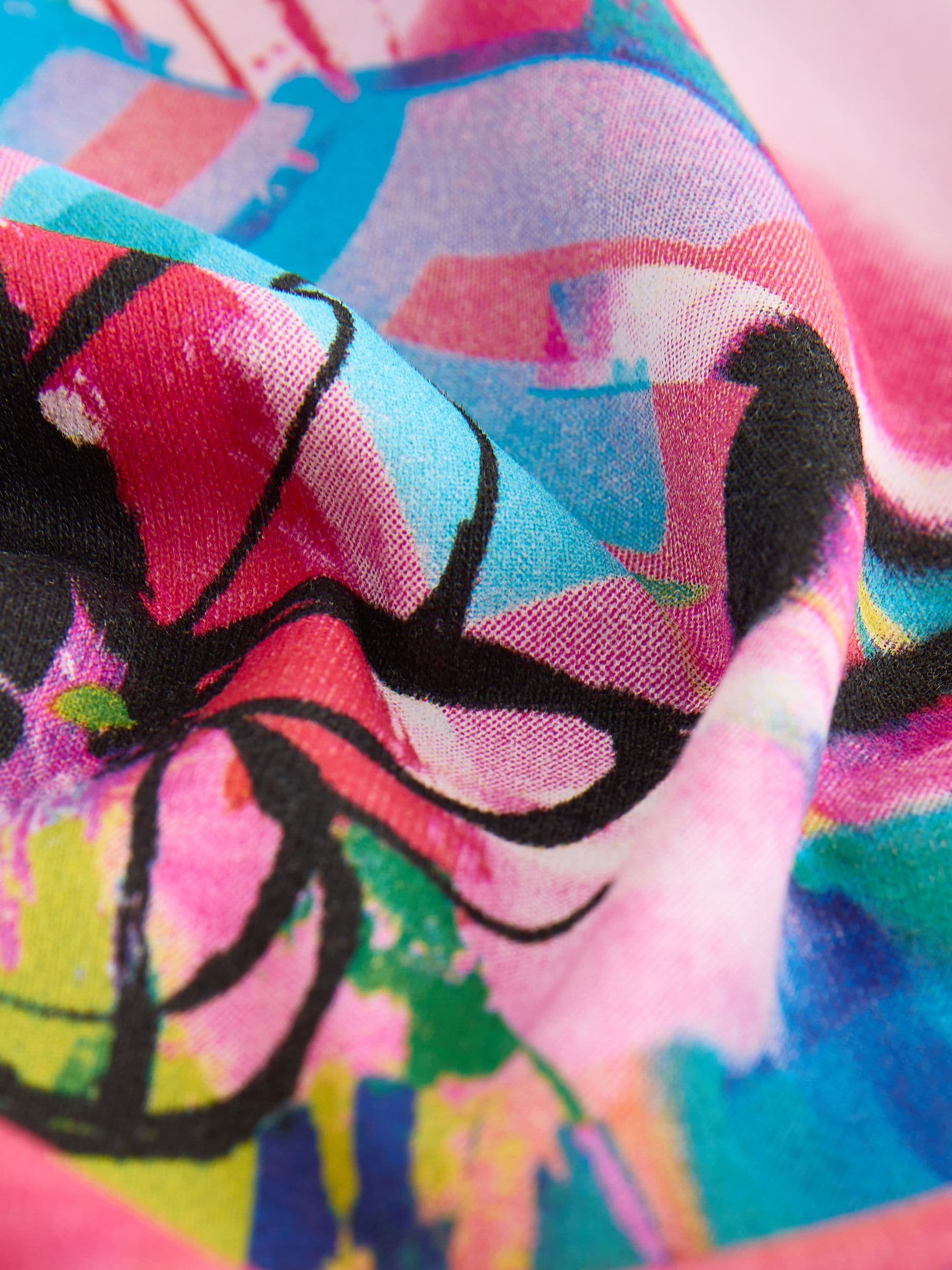 Dsiney Kidz - Pink Graffiti Oversized Graphic Print T-Shirt (3-16yrs) image 7
