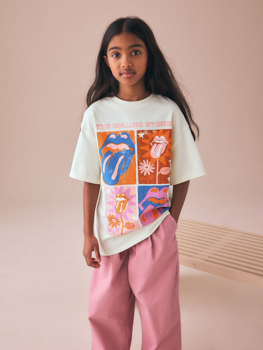 Dsiney Kidz - Ecru The Rolling Stones Band T-Shirt (3-16yrs) image 1