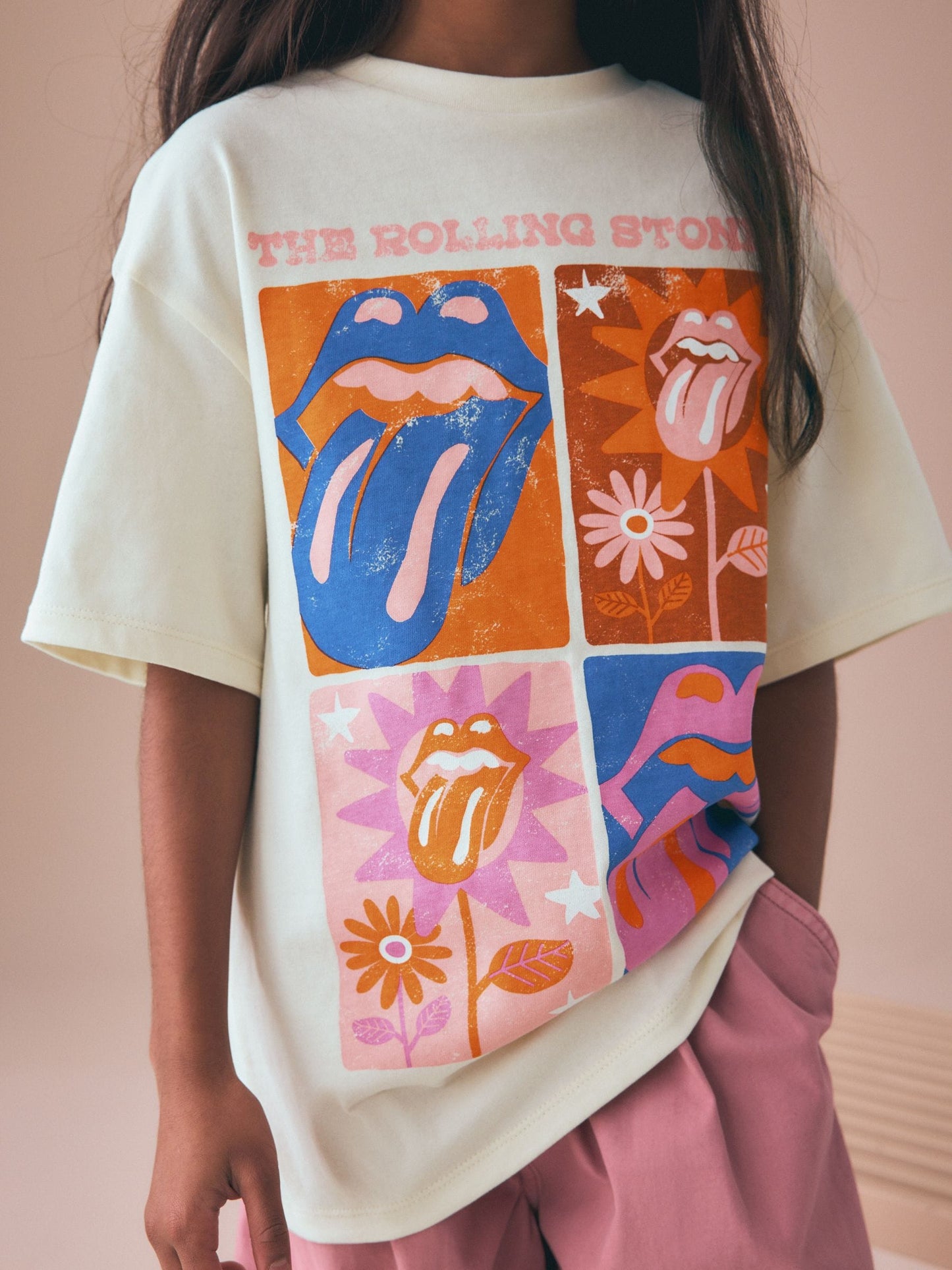 Dsiney Kidz - Ecru The Rolling Stones Band T-Shirt (3-16yrs) image 4