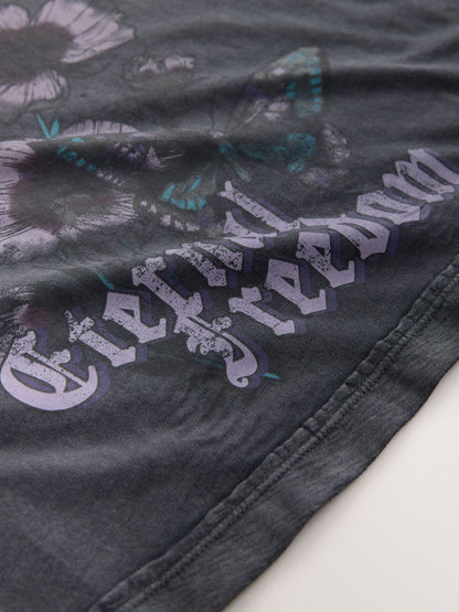 Dsiney Kidz - Charcoal Grey Floral Oversized Graphic Print T-Shirt (3-16yrs) image 7