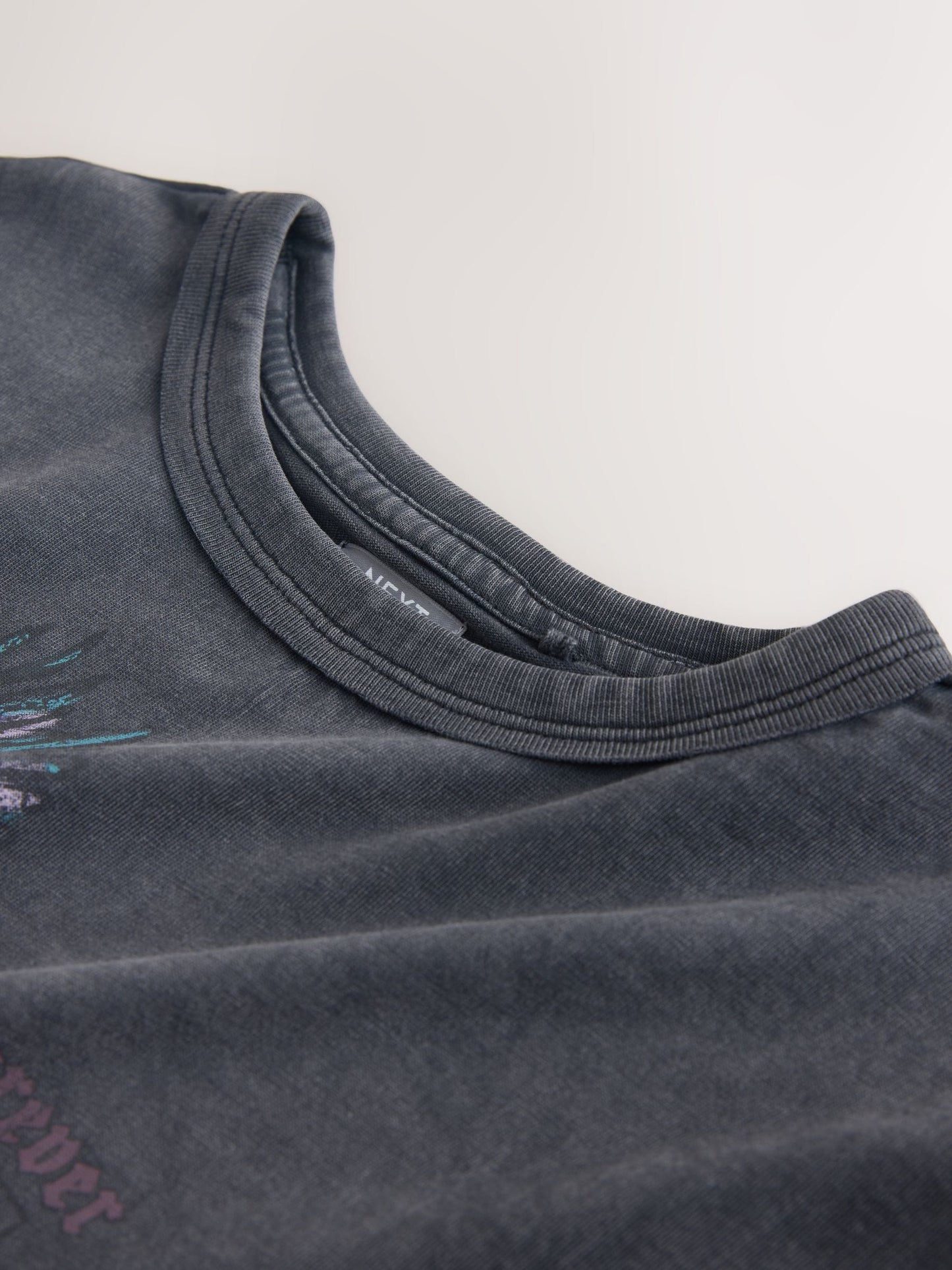 Dsiney Kidz - Charcoal Grey Floral Oversized Graphic Print T-Shirt (3-16yrs) image 8