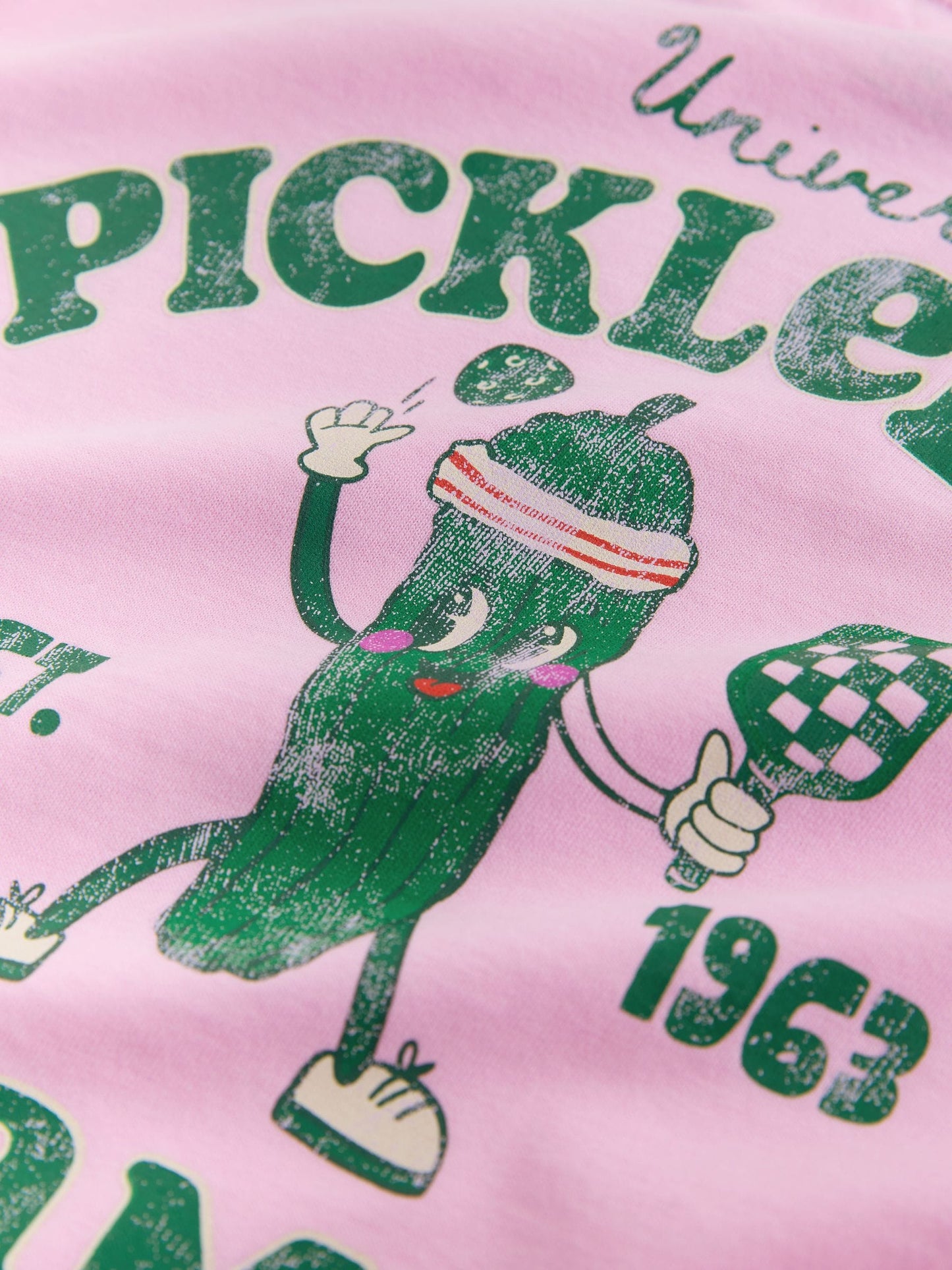 Dsiney Kidz - Pink Pickleball Oversized Graphic Print T-Shirt (3-16yrs) image 7
