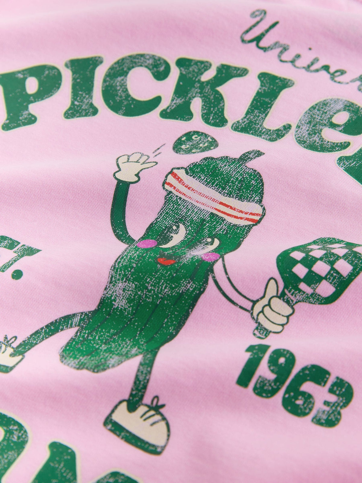 Dsiney Kidz - Pink Pickleball Oversized Graphic Print T-Shirt (3-16yrs) image 7