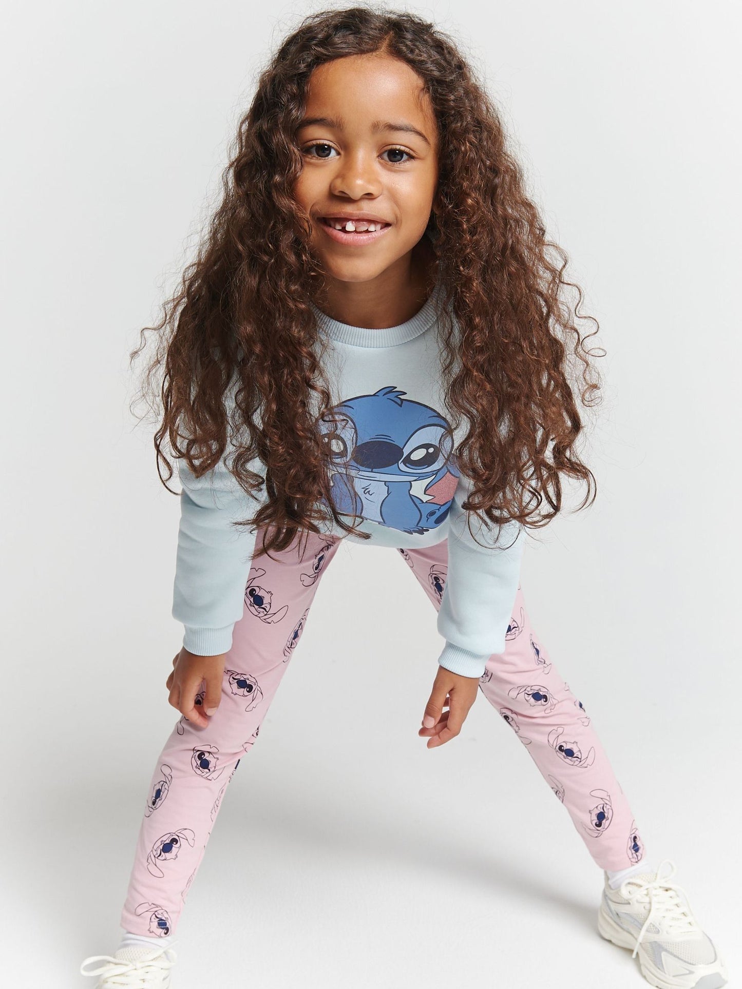 Brand Threads Blue Disney Stitch Top and Leggings Set image 3