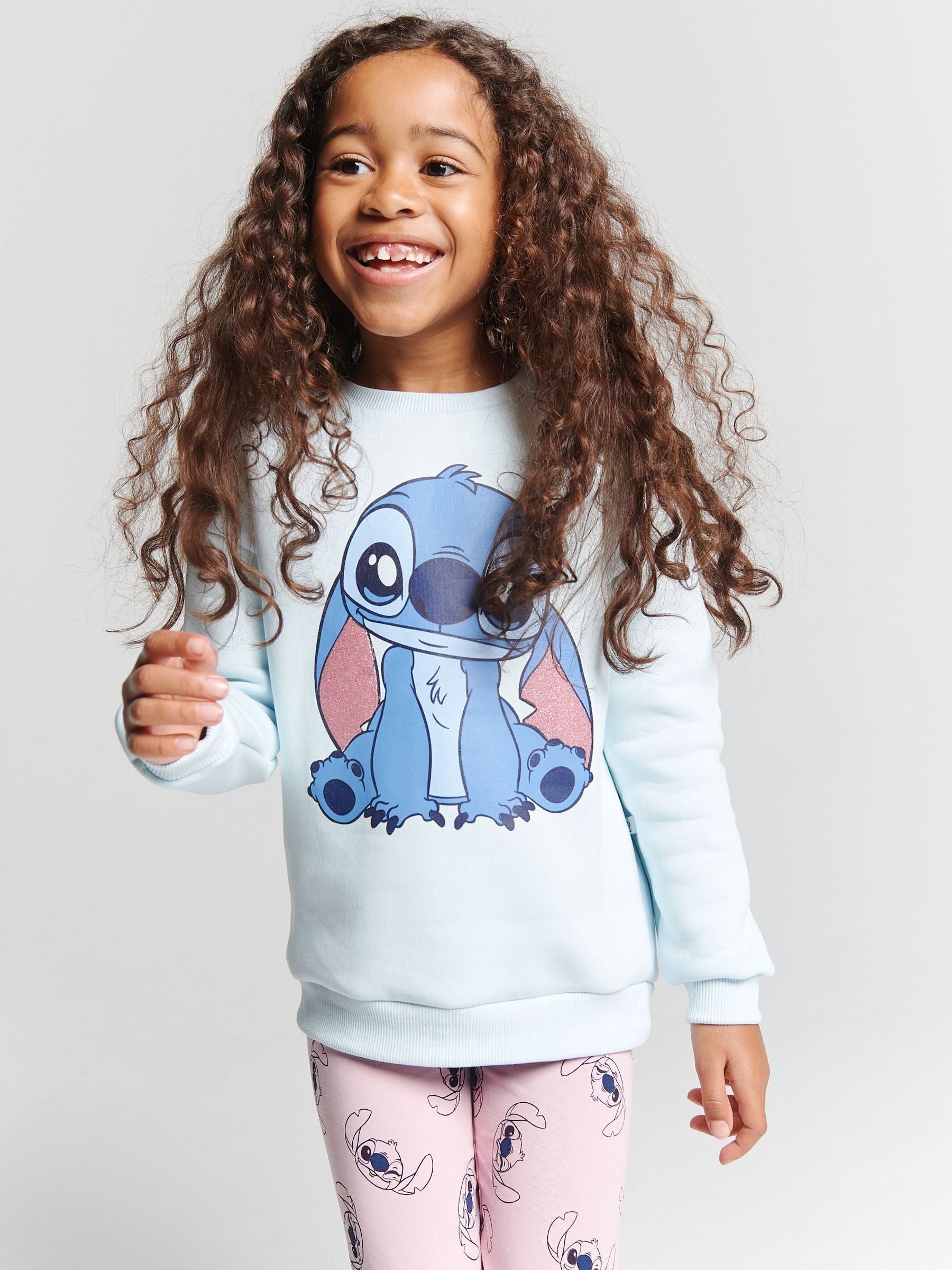 Brand Threads Blue Disney Stitch Top and Leggings Set image 4