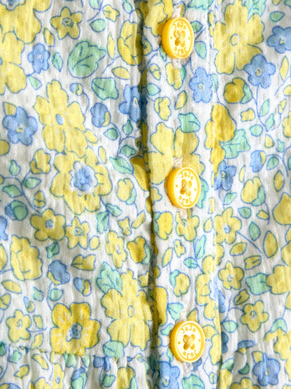 JoJo Maman Bébé Yellow Floral Printed Romper image 3