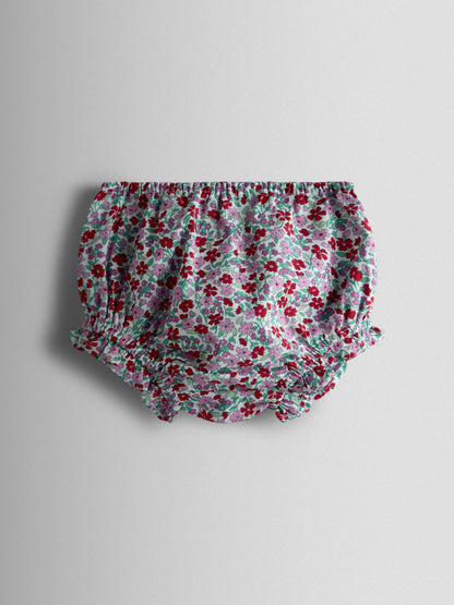 JoJo Maman Bébé Red Ditsy Floral Sailor Baby Dress image 4
