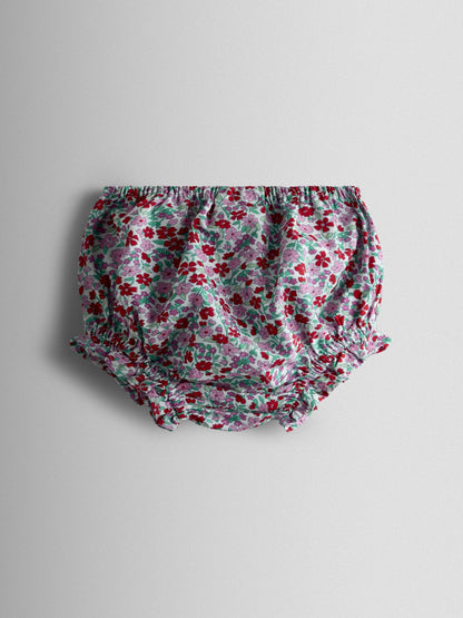 JoJo Maman Bébé Red Ditsy Floral Sailor Baby Dress image 5