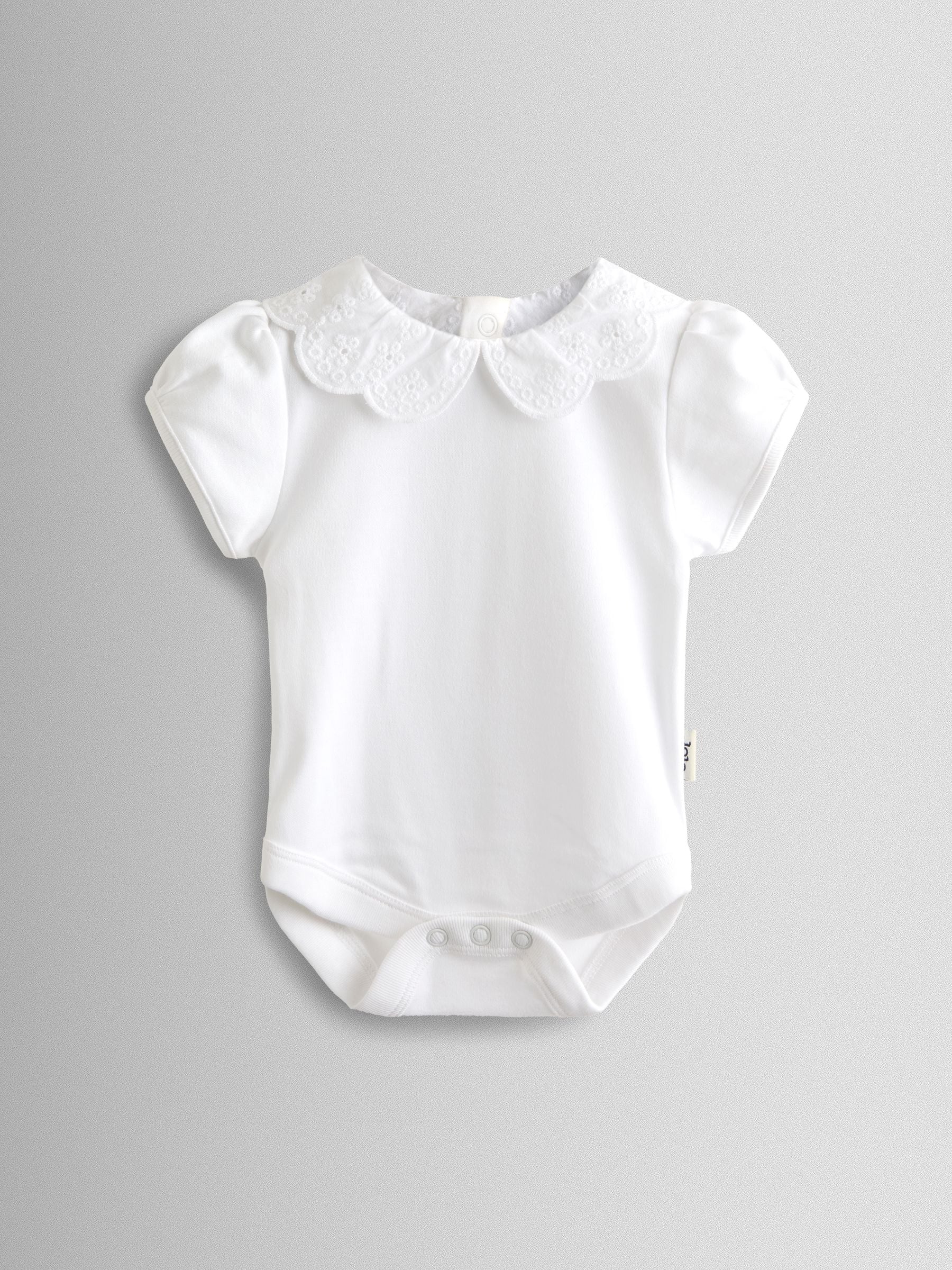JoJo Maman Bébé White Broderie Collar Body image 1
