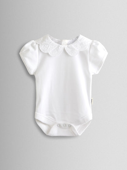 JoJo Maman Bébé White Broderie Collar Body image 1