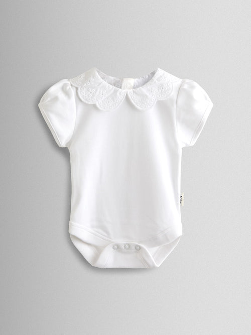 JoJo Maman Bébé White Broderie Collar Body image 1
