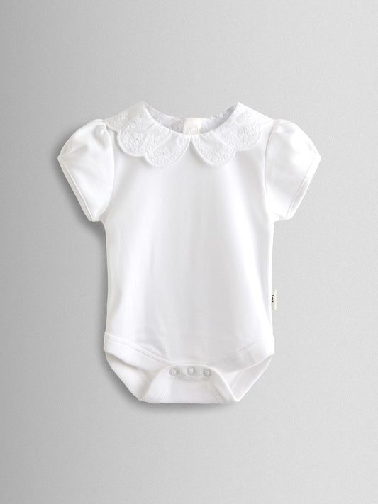 JoJo Maman Bébé White Broderie Collar Body image 1