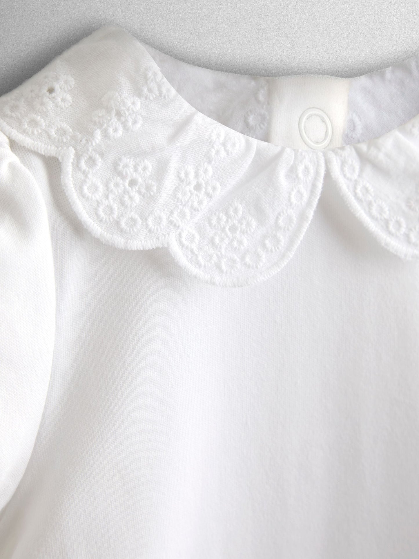 JoJo Maman Bébé White Broderie Collar Body image 3