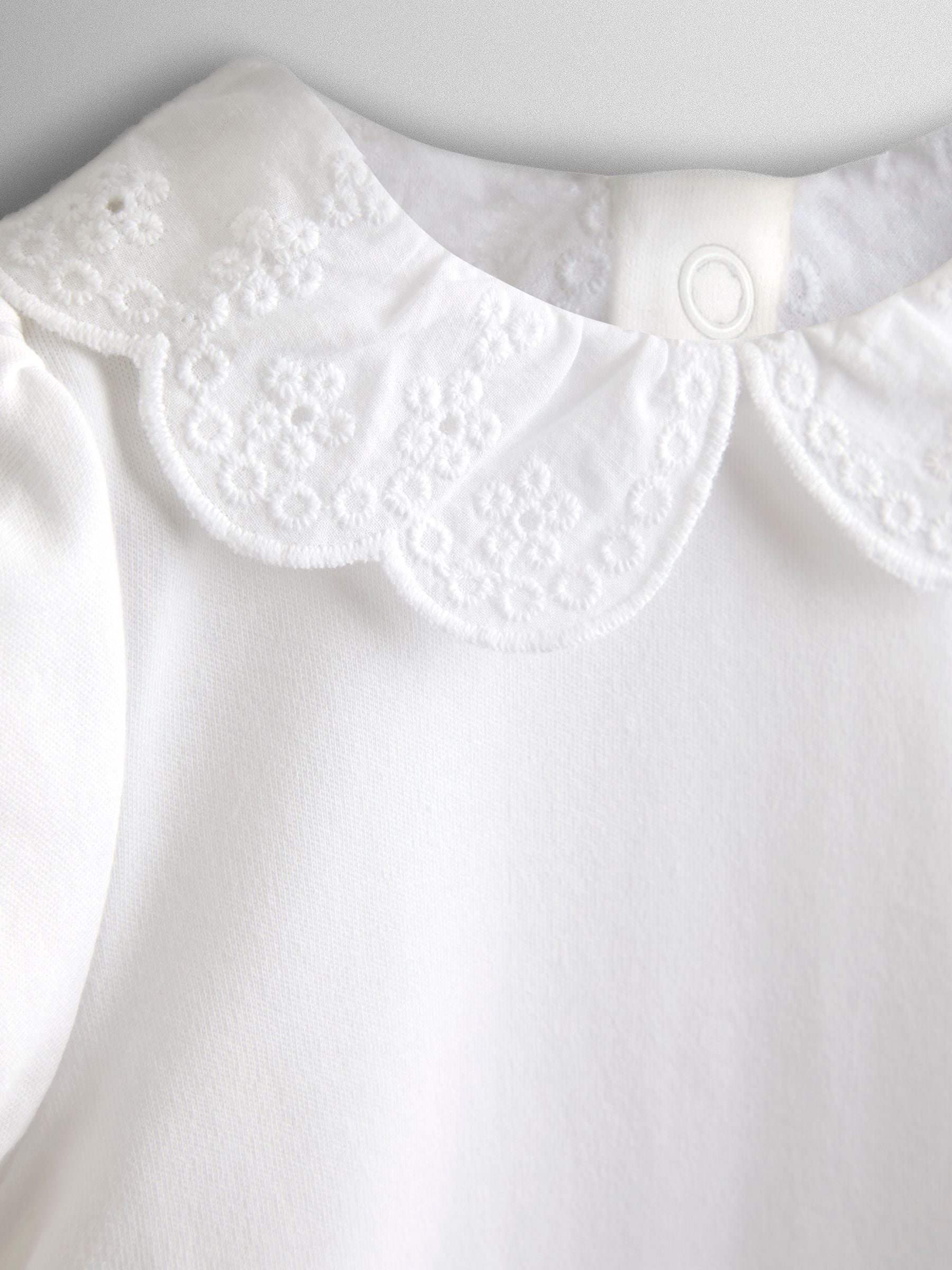JoJo Maman Bébé White Broderie Collar Body image 3
