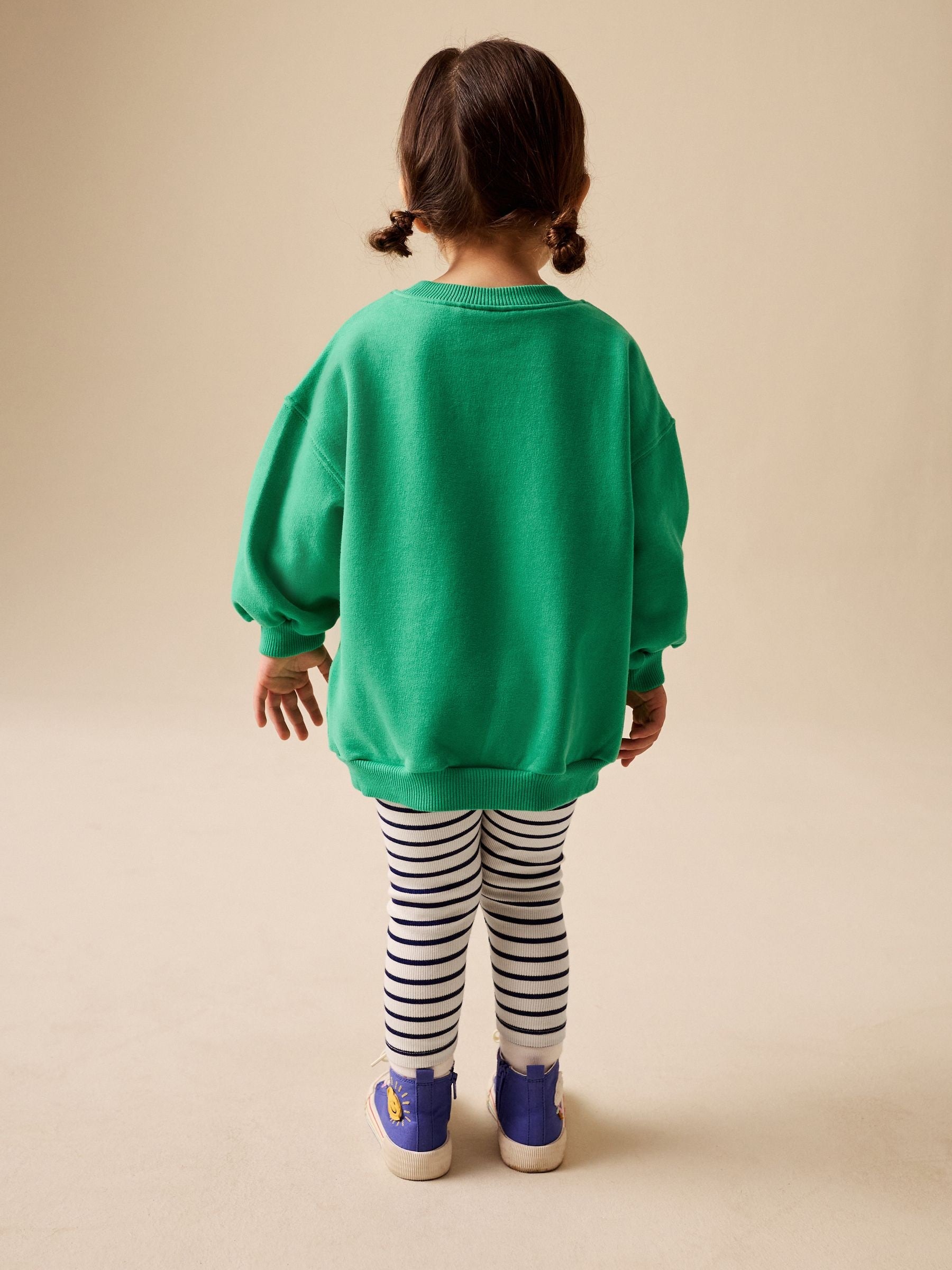 Green Rainbow Sweatshirt & Flare Leggings Set (3mths-7yrs) image 3