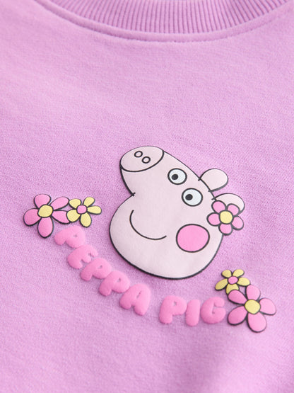 Purple Peppa Pig Sweatshirt & Flare Leggings Set (3mths-7yrs) image 9