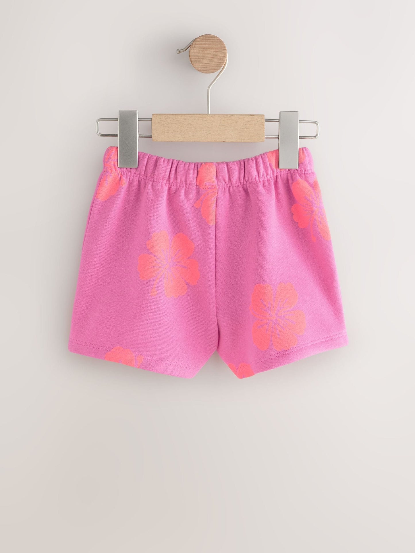 Pink Flowers Sweat Shorts (3mths-7yrs) image 5