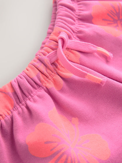 Pink Flowers Sweat Shorts (3mths-7yrs) image 6