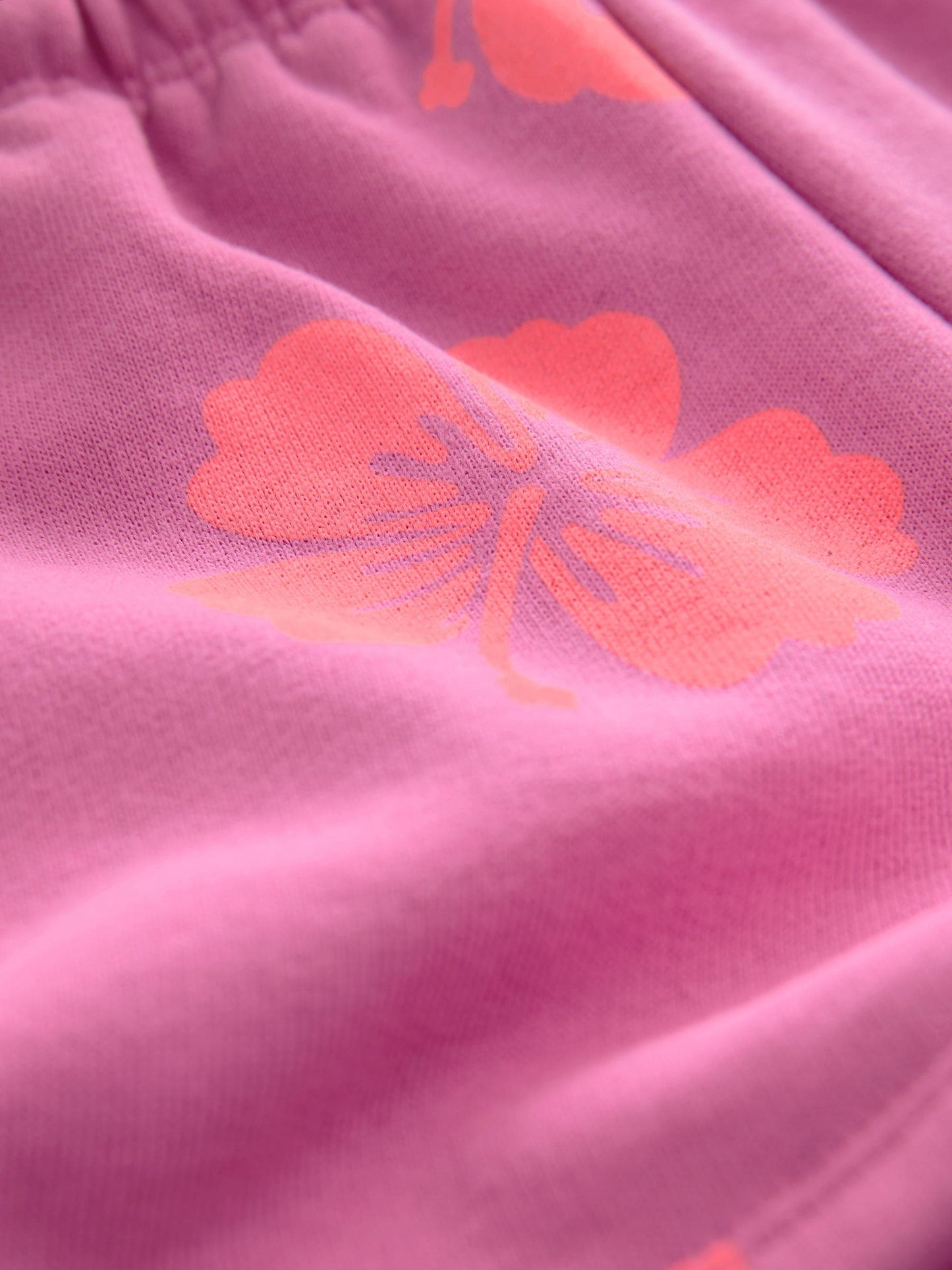 Pink Flowers Sweat Shorts (3mths-7yrs) image 7
