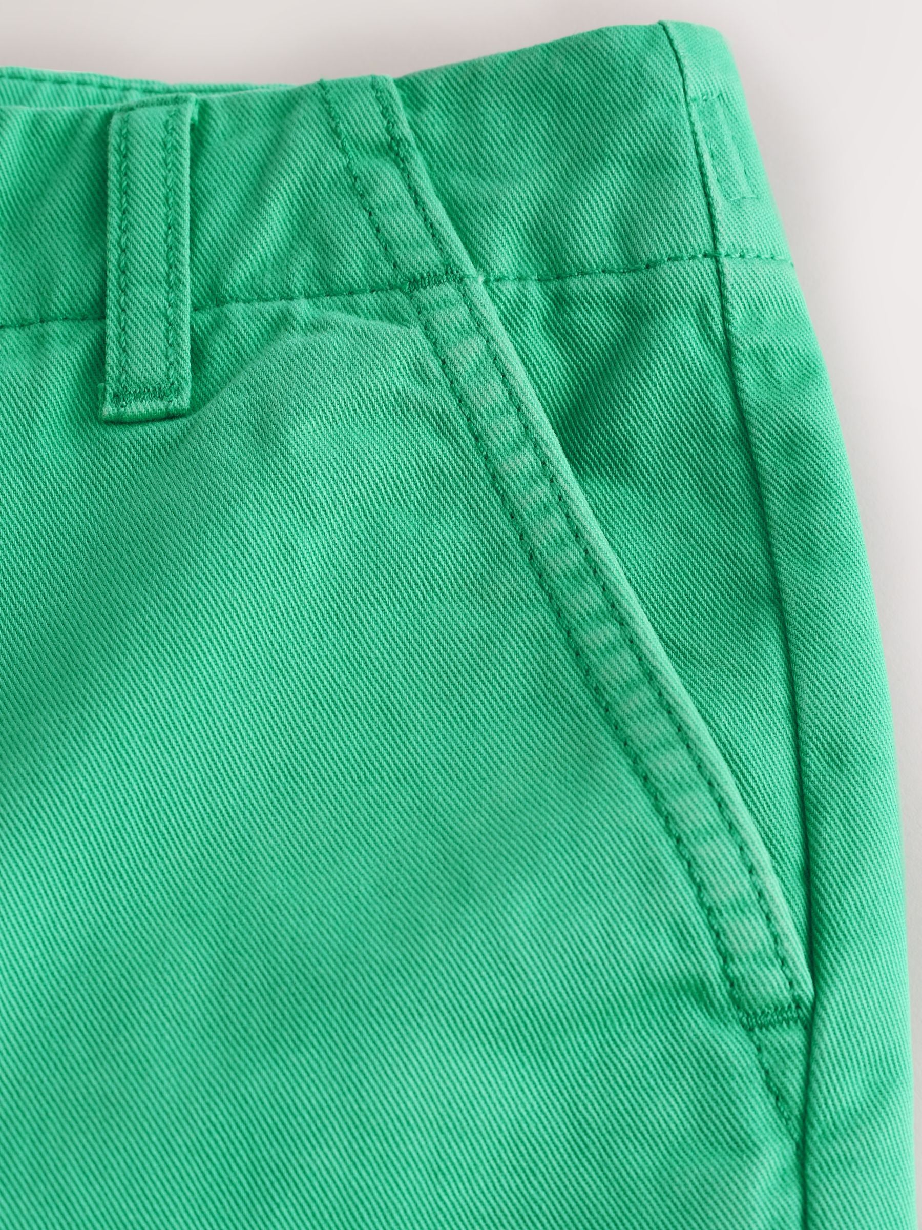 Dsiney Kidz - Green Garment Washed Chino Shorts (3-16yrs) image 8