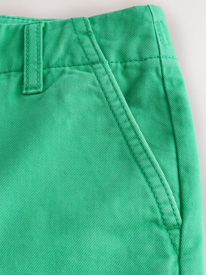 Dsiney Kidz - Green Garment Washed Chino Shorts (3-16yrs) image 8