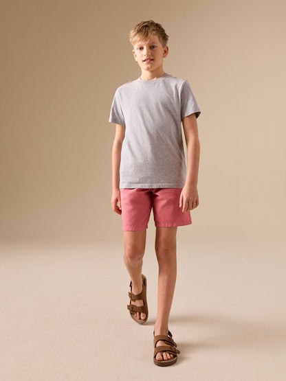 Dsiney Kidz - Blush Pink Garment Washed Chino Shorts (3-16yrs) image 2