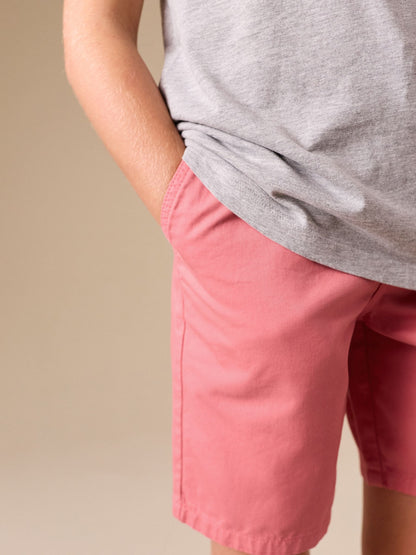Dsiney Kidz - Blush Pink Garment Washed Chino Shorts (3-16yrs) image 4