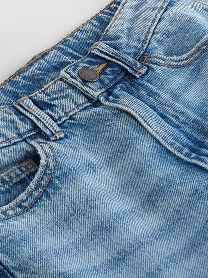 Dsiney Kidz - Mid Blue Longer Line Jorts (3-16yrs) image 7