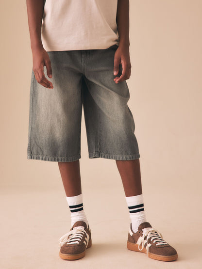 Dsiney Kidz - Denim Tint Longer Line Jorts (3-16yrs) image 1