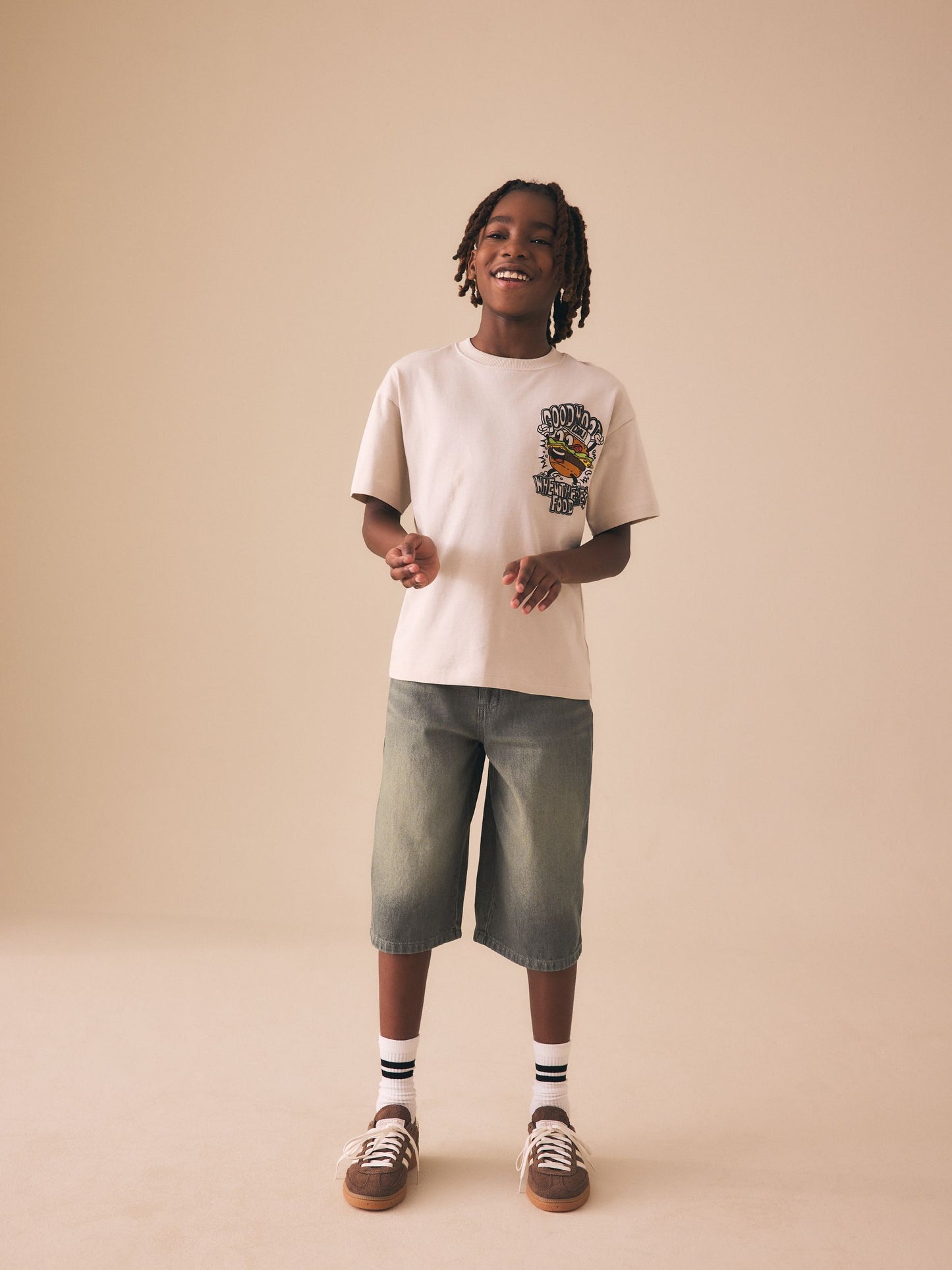 Dsiney Kidz - Denim Tint Longer Line Jorts (3-16yrs) image 2