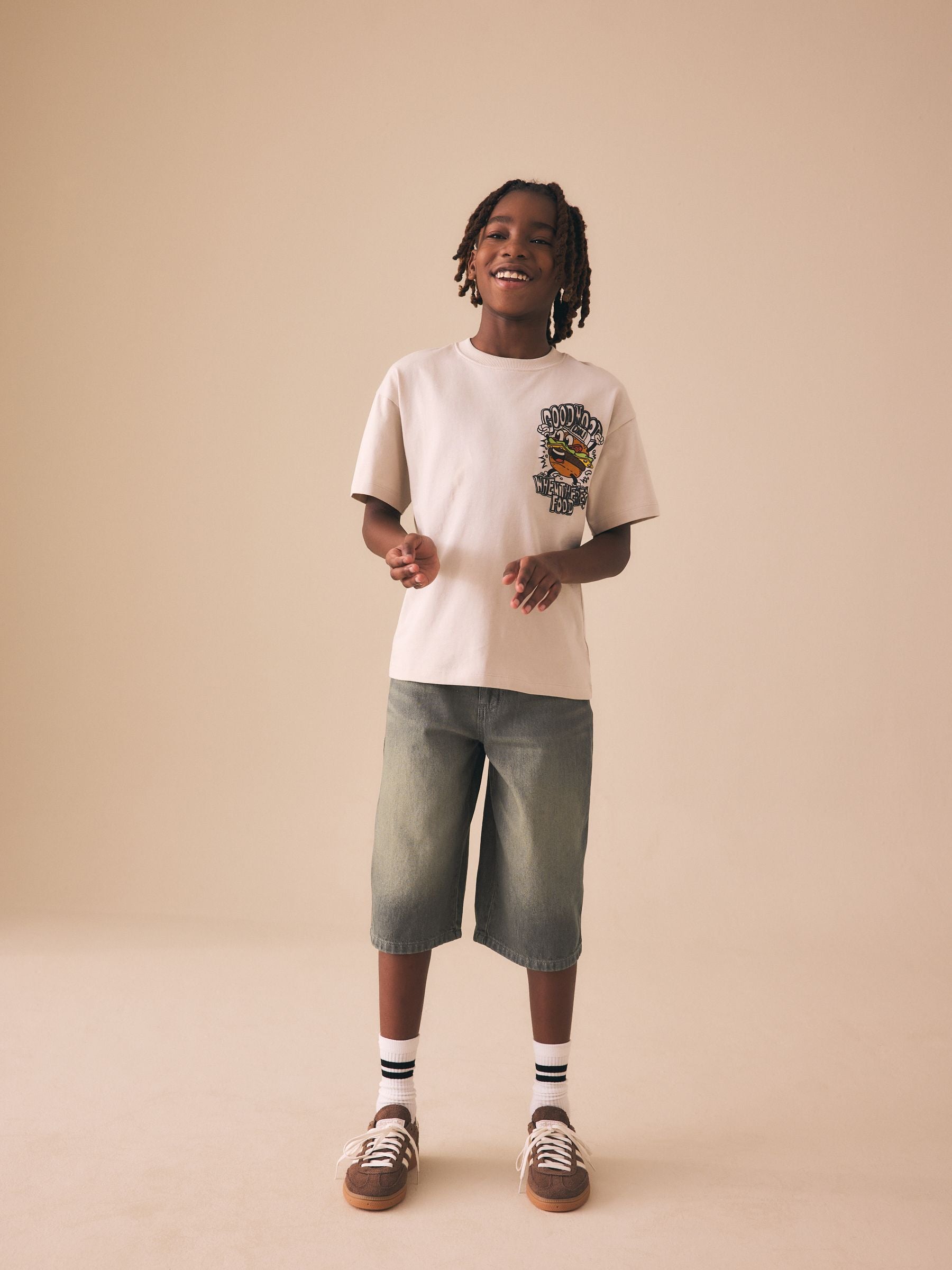Dsiney Kidz - Denim Tint Longer Line Jorts (3-16yrs) image 2