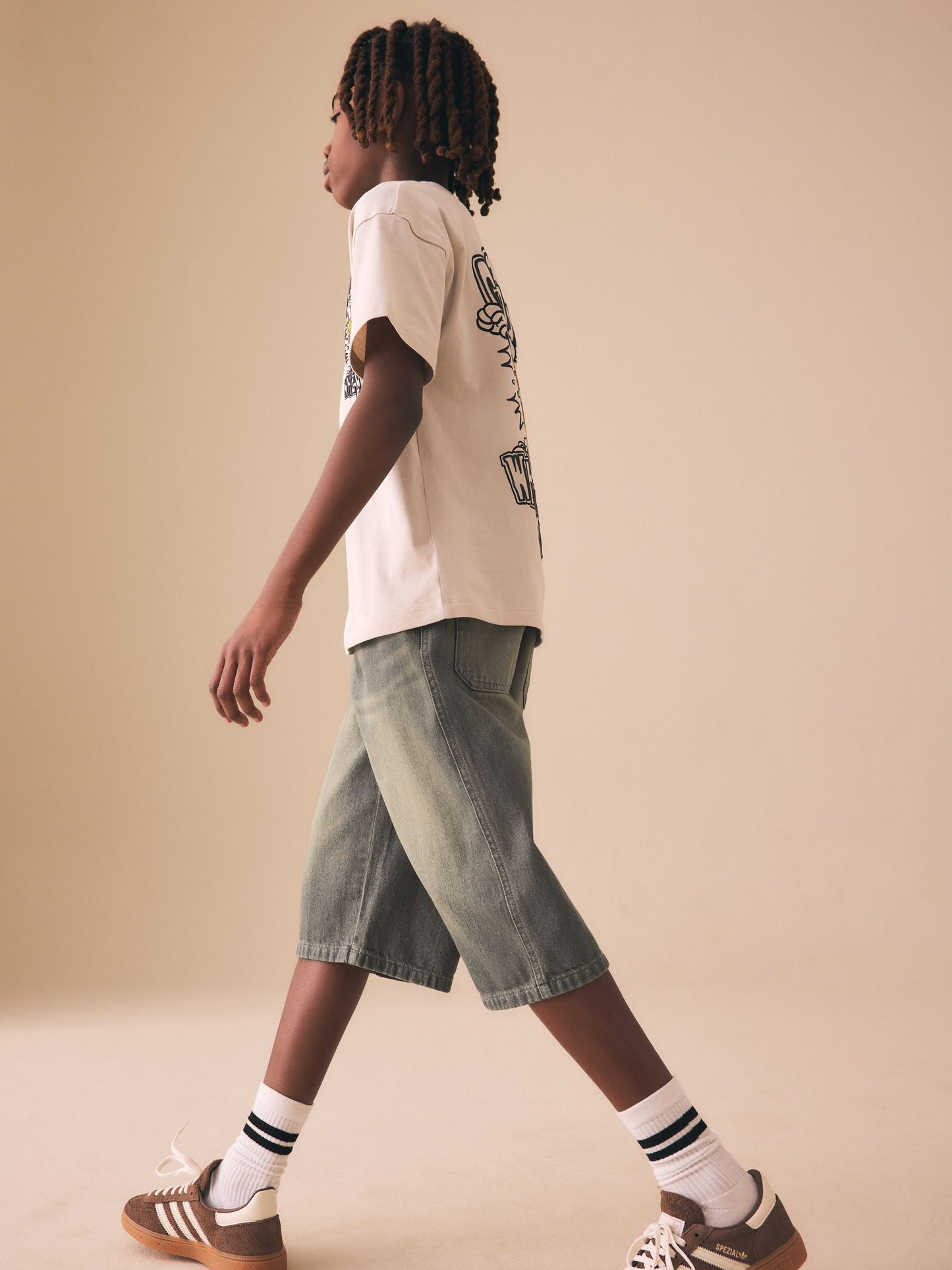 Dsiney Kidz - Denim Tint Longer Line Jorts (3-16yrs) image 5