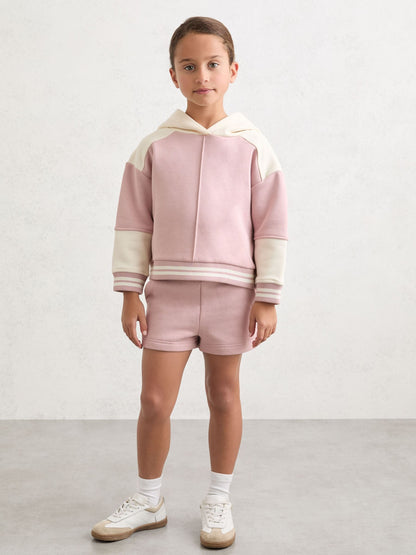 Reiss Pink Patty 9-13 yrs Cotton-Blend Hoodie and Shorts Set image 3