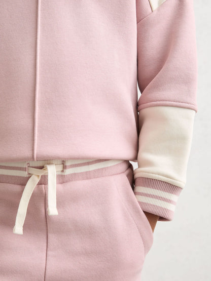 Reiss Pink Patty 9-13 yrs Cotton-Blend Hoodie and Shorts Set image 4