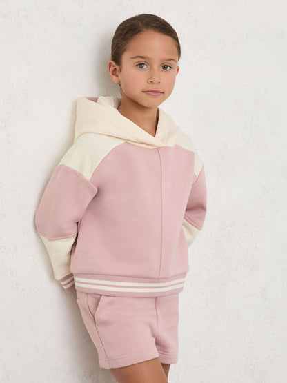 Reiss Pink Patty 3-9 yrs Cotton-Blend Hoodie and Shorts Set image 3