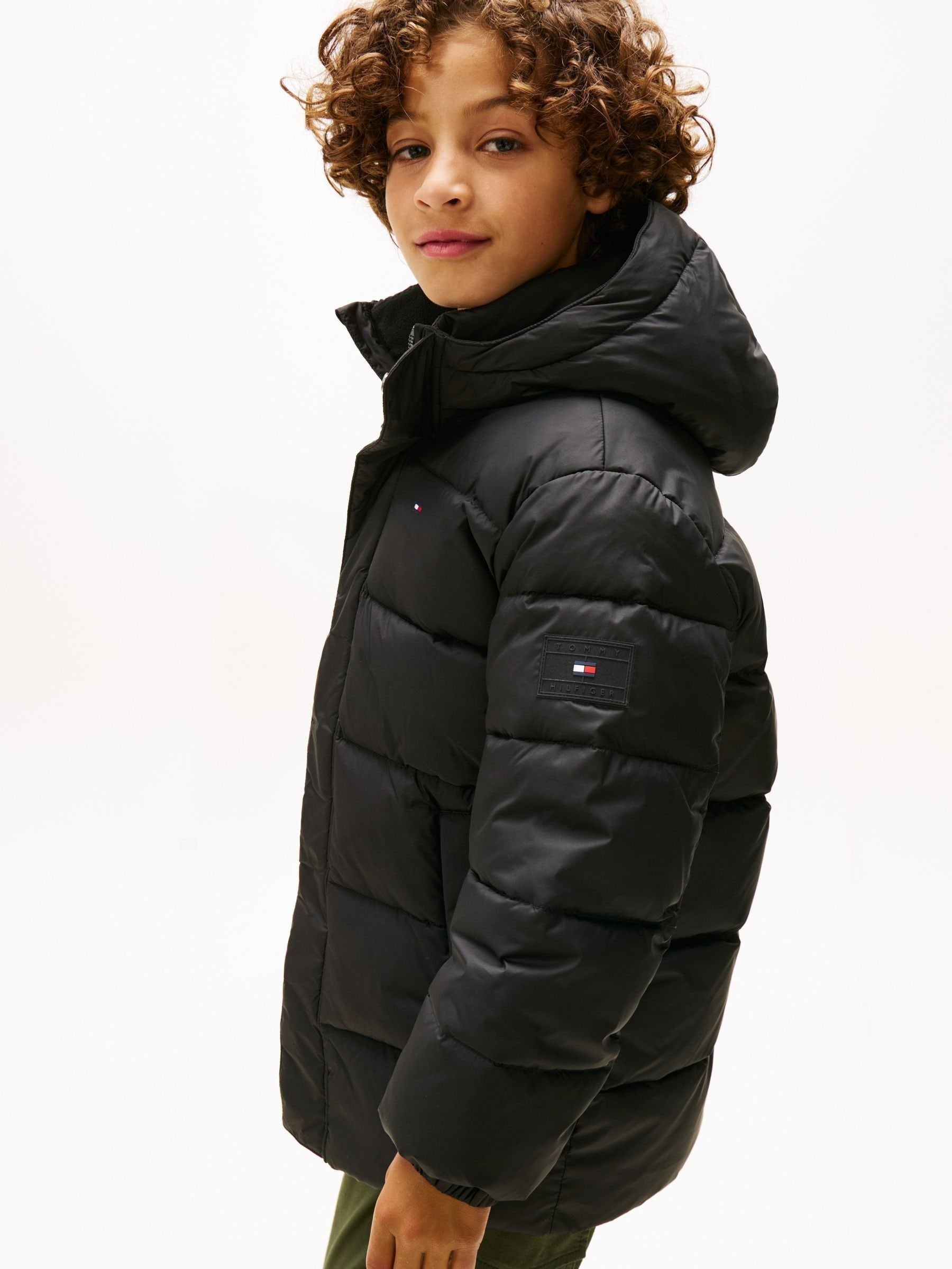 Dsiney Kidz - Tommy Hilfiger Black Essential Padded Parka image 1