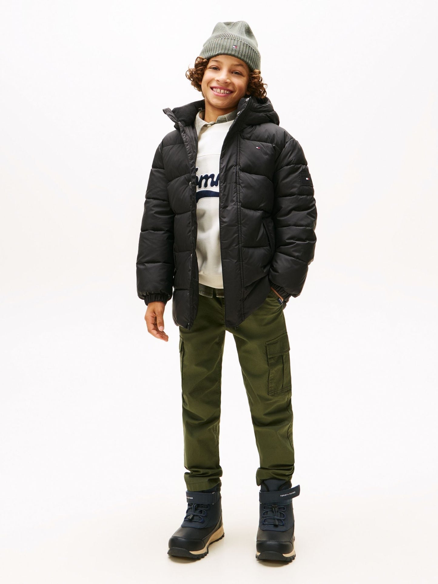Dsiney Kidz - Tommy Hilfiger Black Essential Padded Parka image 2
