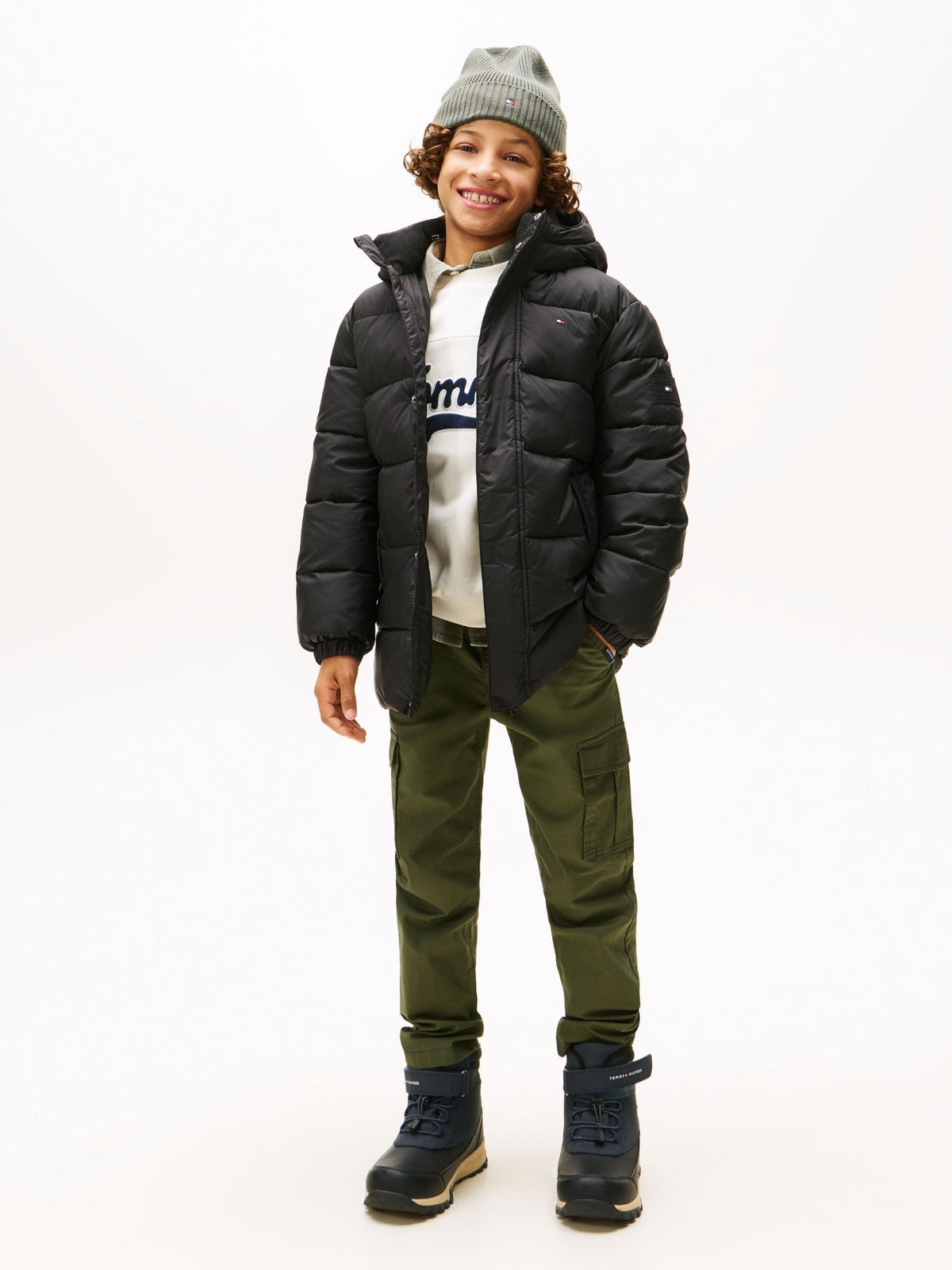 Dsiney Kidz - Tommy Hilfiger Black Essential Padded Parka image 2