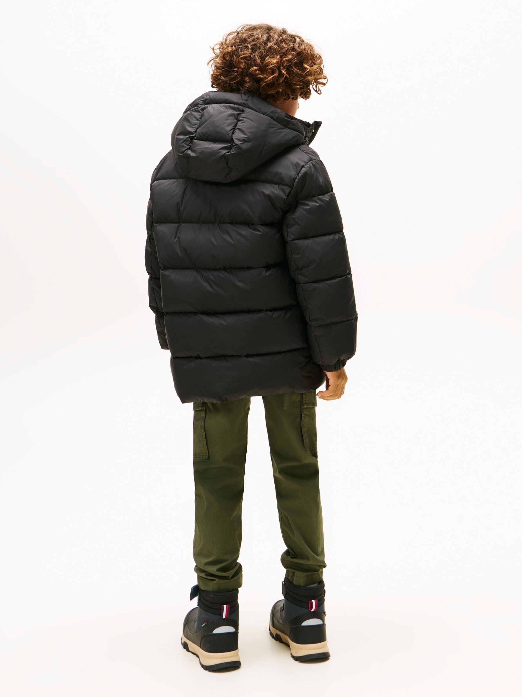 Dsiney Kidz - Tommy Hilfiger Black Essential Padded Parka image 3