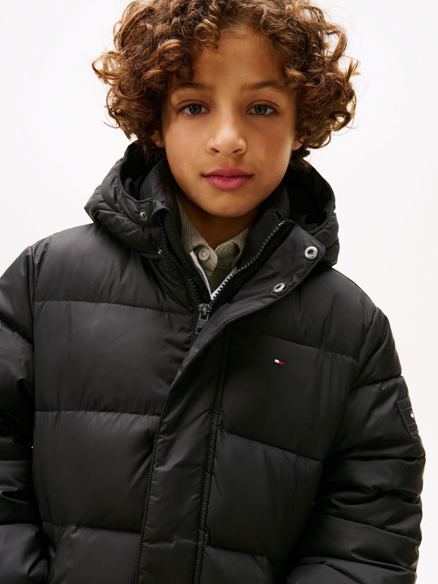 Dsiney Kidz - Tommy Hilfiger Black Essential Padded Parka image 4