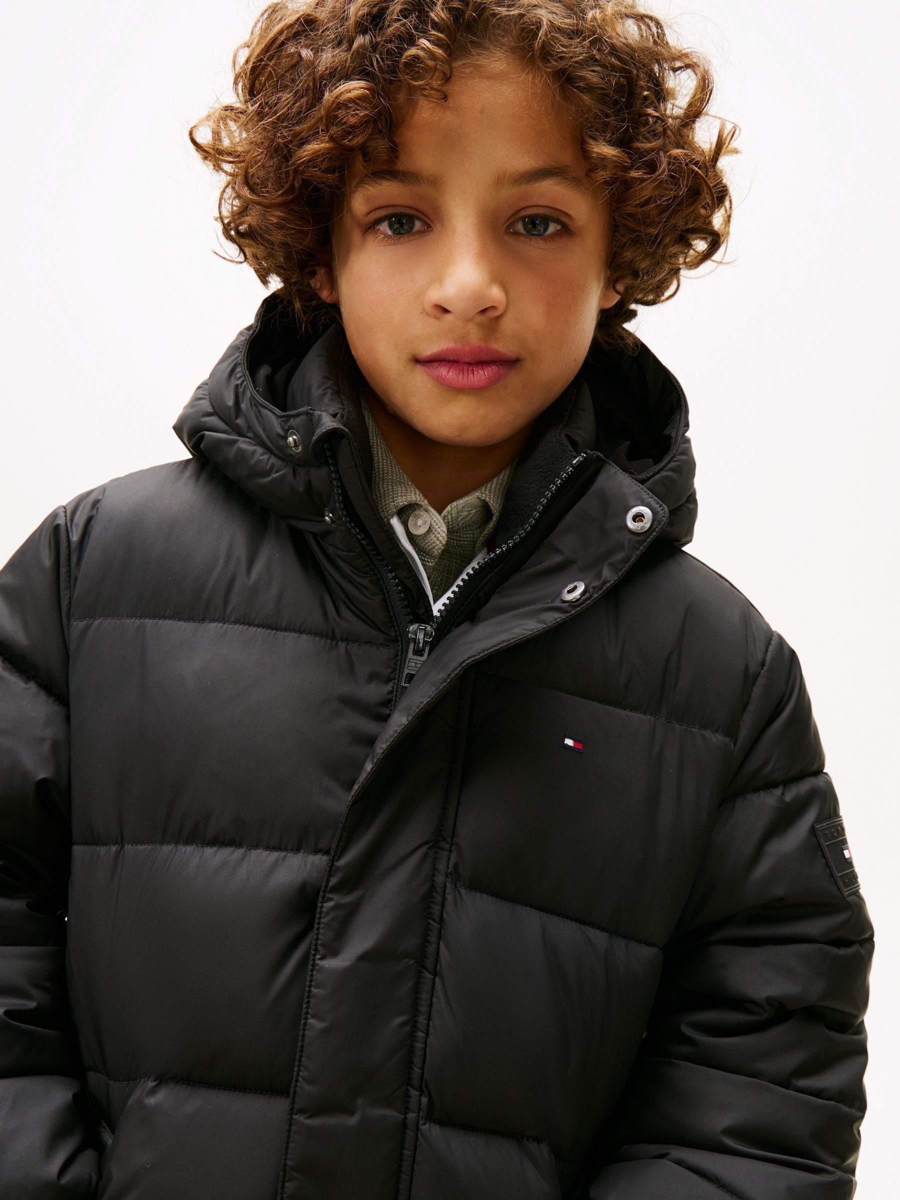 Dsiney Kidz - Tommy Hilfiger Black Essential Padded Parka image 4