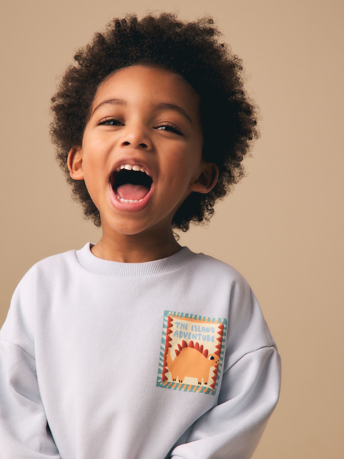 Blue Crew Neck Sweatshirt and Shorts Set (3mths-7yrs) (3mths-7yrs) image 4