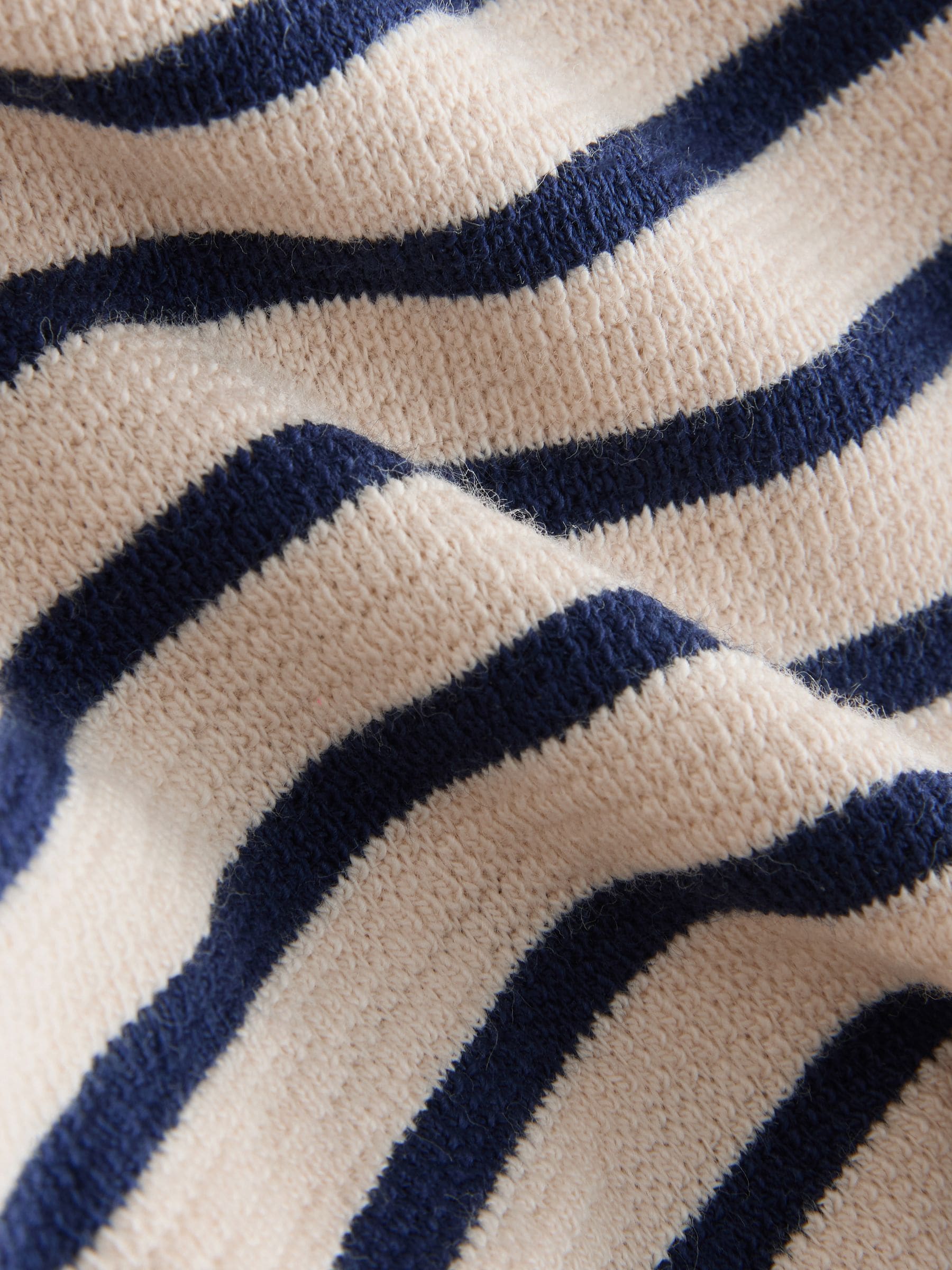Ecru White Striped Textured Sweat Top and Shorts Set (3mths-7yrs) image 6