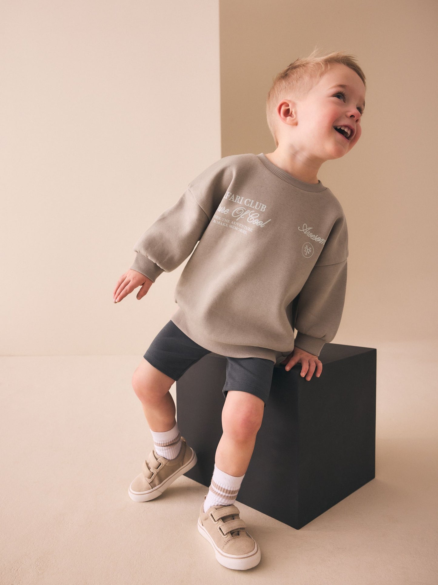 Dark Stone Crew Neck Sweatshirt and Leggings Set (3mths-7yrs) image 3