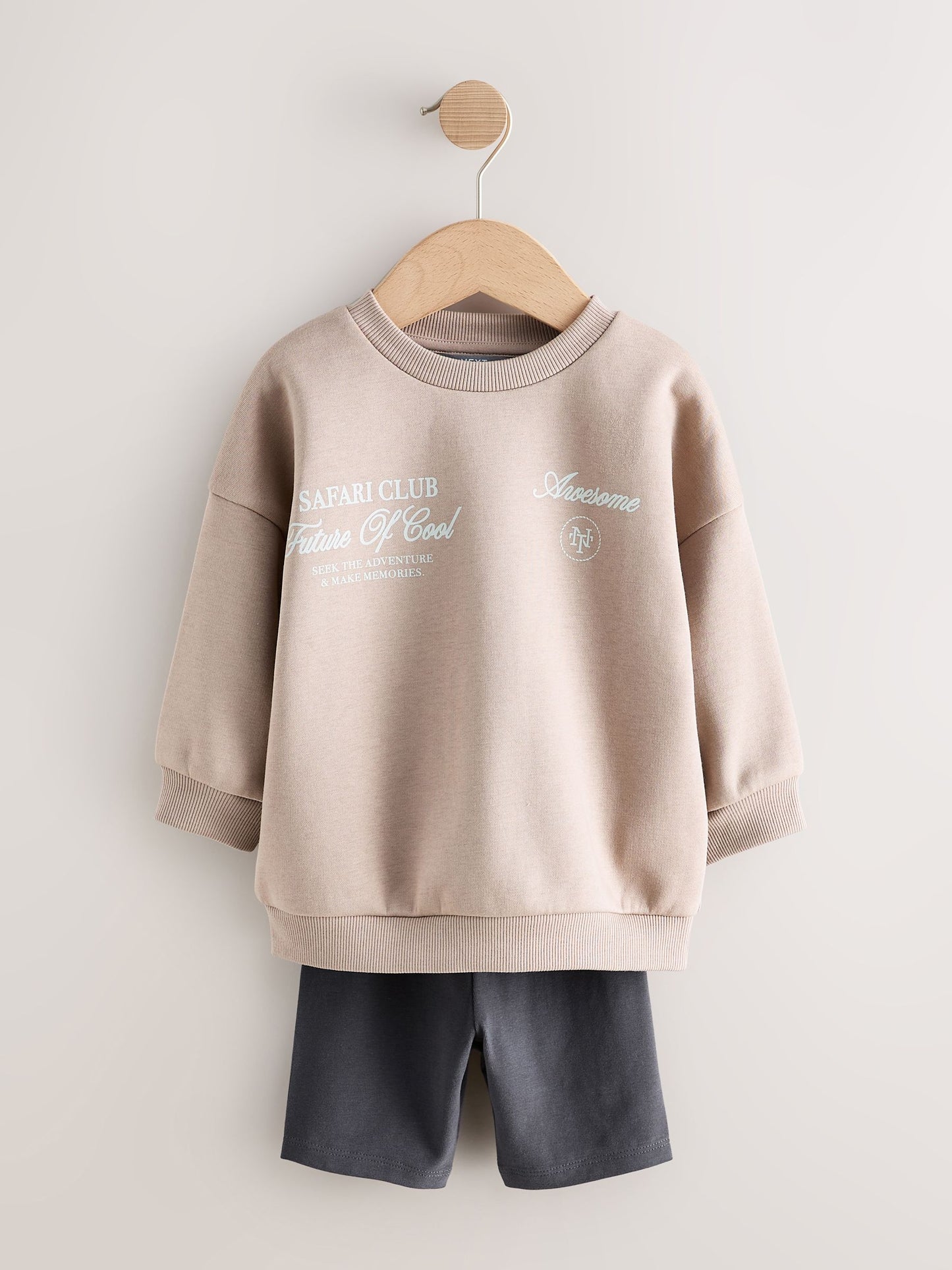 Dark Stone Crew Neck Sweatshirt and Leggings Set (3mths-7yrs) image 4